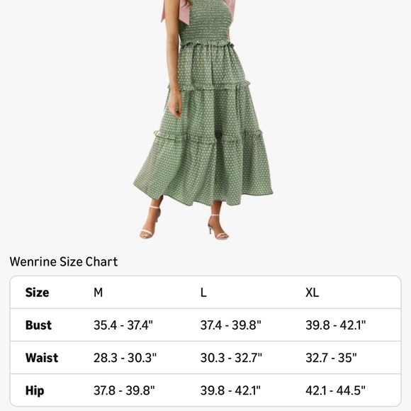 Women’s Floral Maxi Dress Tie Shoulder with Pockets - Picture 4 of 4